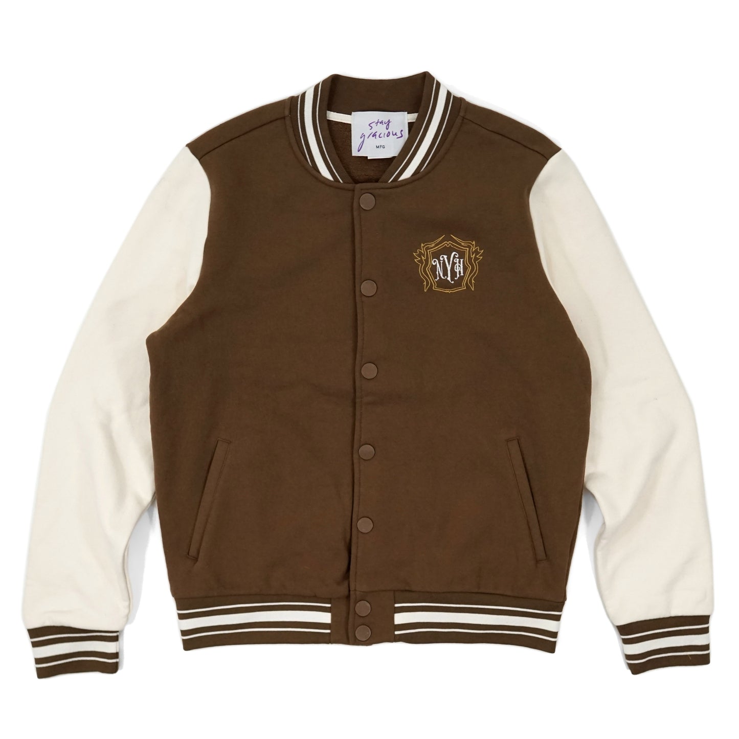 New Yorkland Hotel Varsity Bomber (Brown)