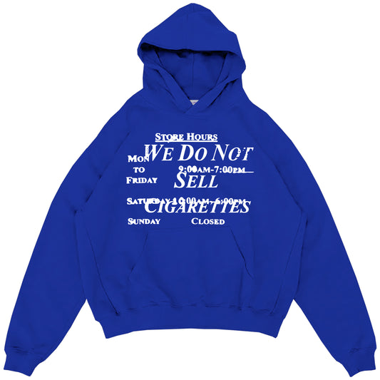 The 1st Cigarette Hoodie (Royal Blue)