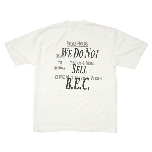 Milano Market We Do Not Sell B.E.C. T-Shirt (Off White)