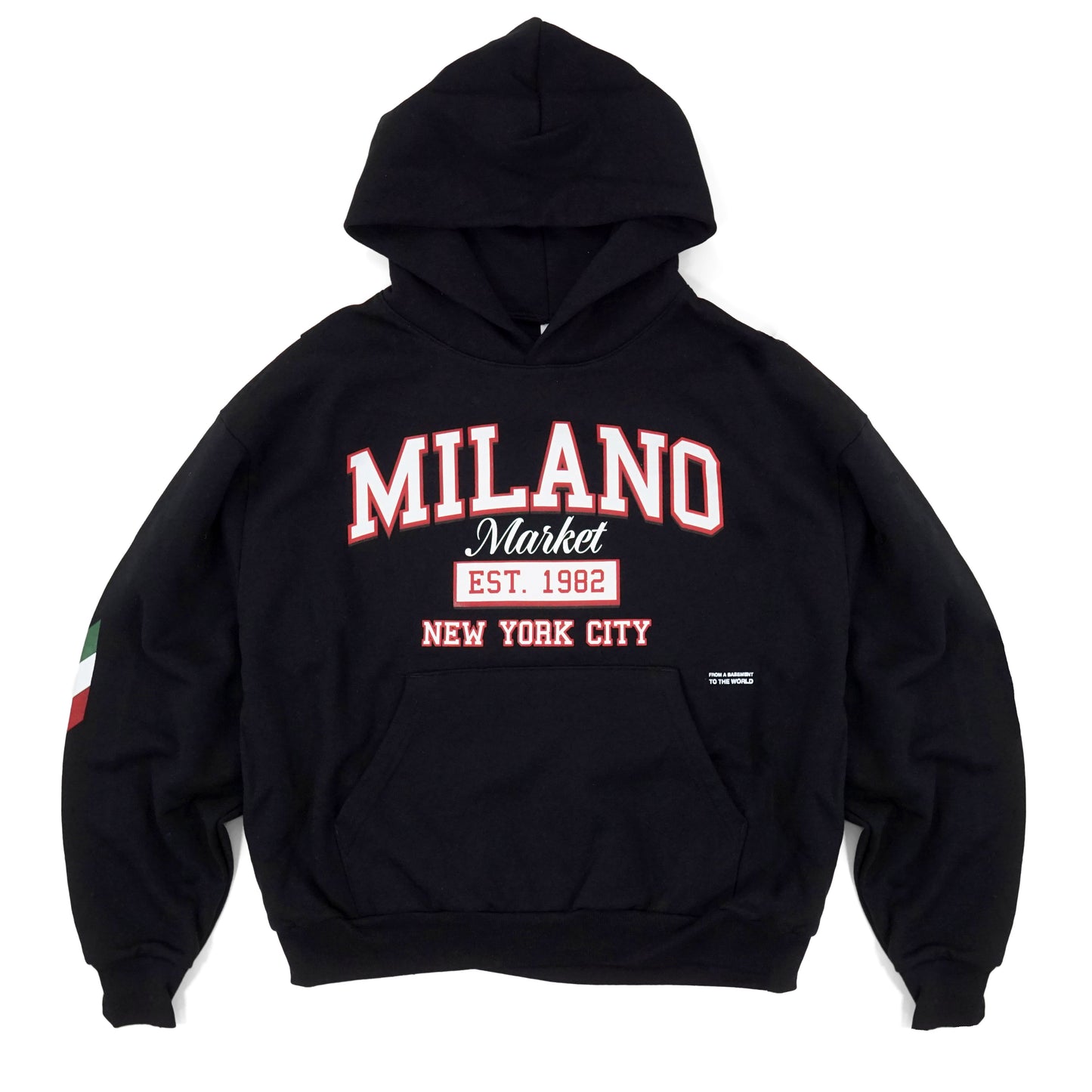 Milano Market Milano, NYC Active Hoodie (Black)