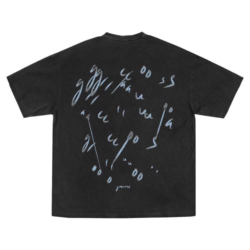 Shower Thoughts Oversized T-Shirt (Industrial Black)