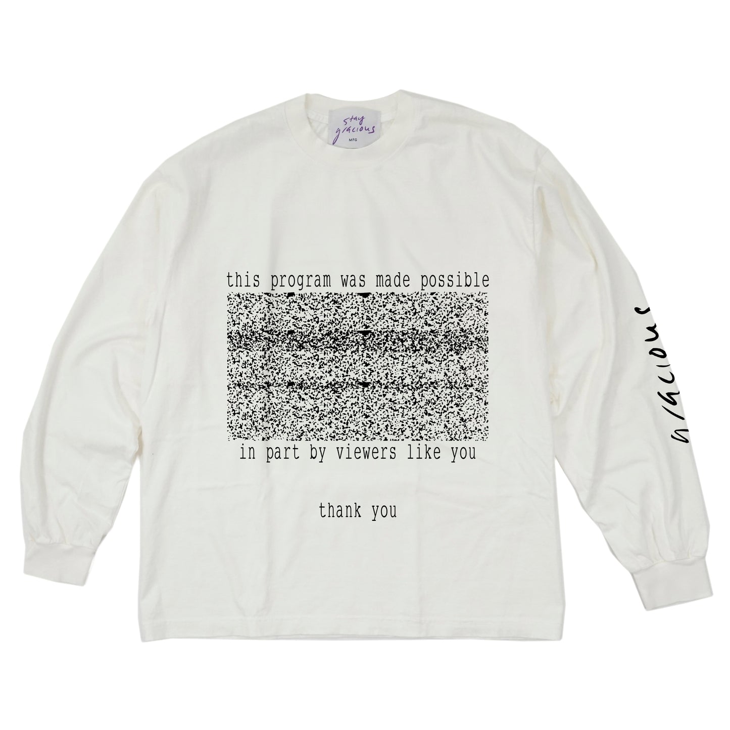 Static Long Sleeve T-Shirt (Off White)